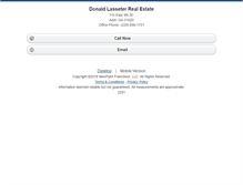 Tablet Screenshot of donaldlasseter.homesandland.com