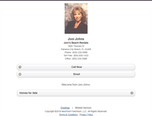 Tablet Screenshot of jonijohns.homesandland.com