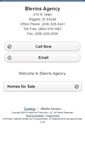 Mobile Screenshot of blevinsagency.homesandland.com