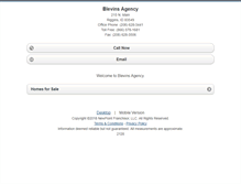 Tablet Screenshot of blevinsagency.homesandland.com