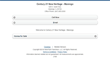 Tablet Screenshot of century21newheritage.homesandland.com