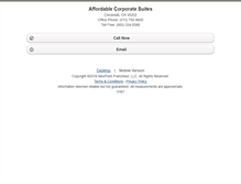 Tablet Screenshot of cincinnatiaffordablecorporatesuites.homesandland.com