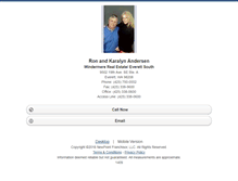 Tablet Screenshot of karalynandronandersen.homesandland.com
