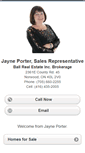 Mobile Screenshot of jayneporter.homesandland.com