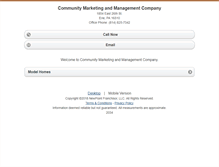 Tablet Screenshot of communitymarketing.homesandland.com