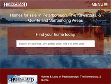 Tablet Screenshot of peterborough.homesandland.com