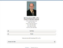 Tablet Screenshot of billgoodman.homesandland.com