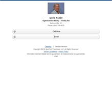 Tablet Screenshot of dorisasbell.homesandland.com