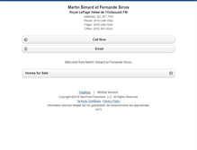 Tablet Screenshot of fernandesirois.homesandland.com