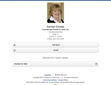 Tablet Screenshot of carolyncanada.homesandland.com