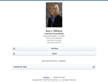 Tablet Screenshot of amywilliamssteamboat.homesandland.com