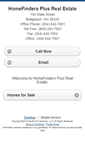 Mobile Screenshot of homefindersplus.homesandland.com