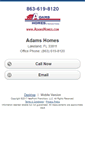 Mobile Screenshot of adamshomesofnorthwestflorida.homesandland.com