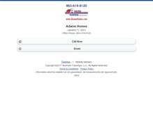 Tablet Screenshot of adamshomesofnorthwestflorida.homesandland.com