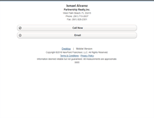 Tablet Screenshot of ismaelalvarez.homesandland.com