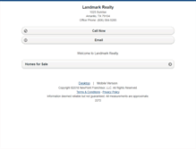 Tablet Screenshot of landmarkrealtyamarillo.homesandland.com