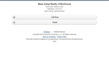 Tablet Screenshot of basecamprealty.homesandland.com