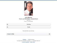 Tablet Screenshot of larrybarnes.homesandland.com