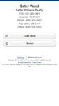 Mobile Screenshot of cathywood.homesandland.com